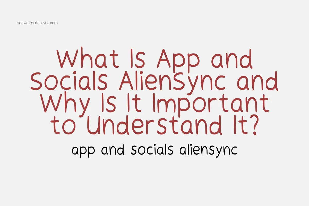 app and socials aliensync